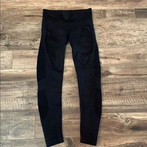 Zyia black performance hi rise leggings 7/8 24”